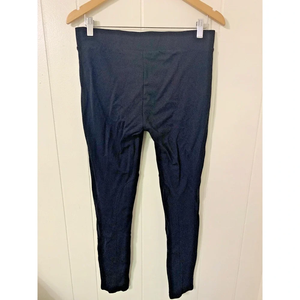 Cabi women's Pull On Leggings Medium Black Equestrian Zip Ankle Work Career - Picture 2 of 8